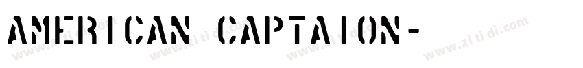 American captaion字体转换